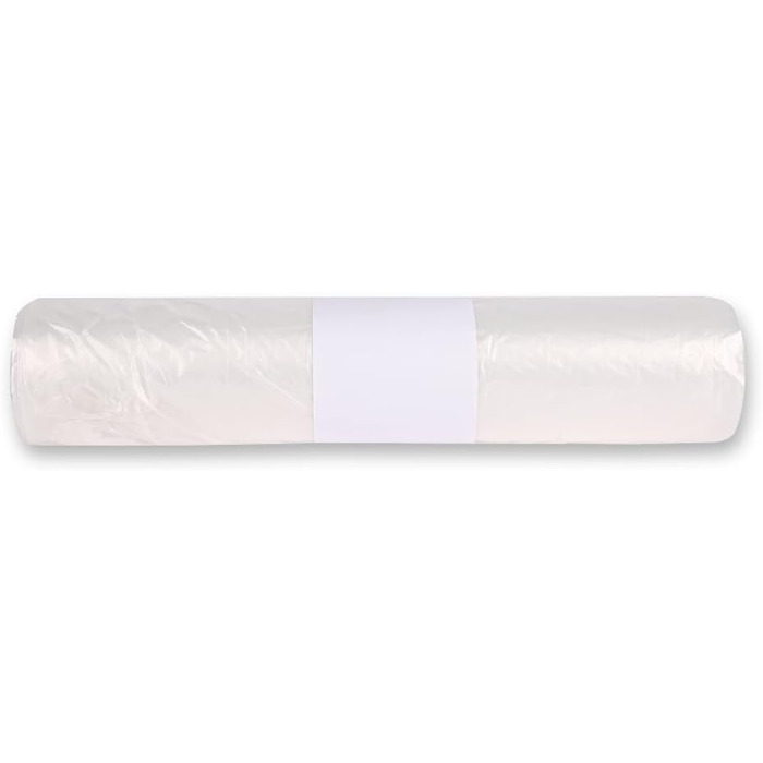 Сміттєві пакети Franz Mensch HygoClean Premium, 120 л, прозорі HDPE, у рулоні, 500 штук, водонепроникні сміттєві пакети 70 см x 110 см, стійкий до розриву сміттєвий пакет з плівки HDPE, ука (упаковка 500 шт.) Прозорі