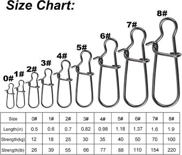 Застібки з гачком для риболовлі в прісноводній морській воді Кільця, гачки для спінінгової риболовлі на щуку., 100 шт.