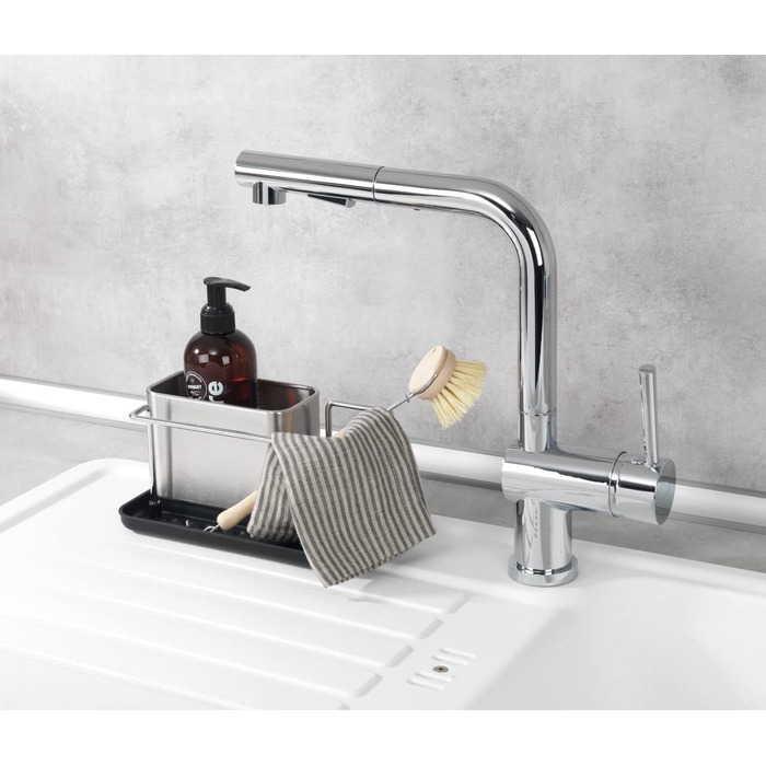 Високоякісний органайзер для мийки з нержавіючої сталі, мийка з великою кількістю місця для зберігання засобу для миття посуду, га