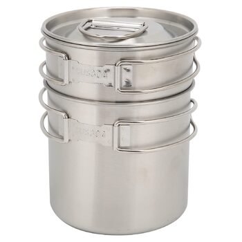 Складана кемпінгова чашка/кухоль/кемпінговий горщик, 2 шт. зовнішня пляшка/чашка з нержавіючої сталі/легкий кемпінговий горщик/рюкзачний посуд