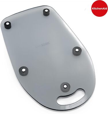 Ковзаюча дошка з акрилового скла EasySlider ковзаюча дошка KitchenAid ковзаюча дошка для KitchenAid планер для кухонного комбайна акрилова підкладка (прозорий сірий)