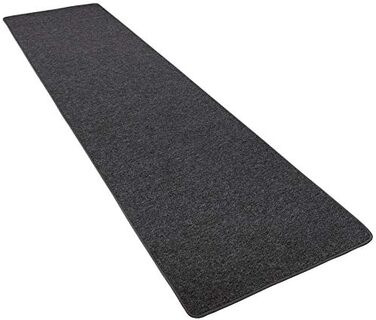 Велюровий килим Snapstyle Gourmet Runner Strong Black Grey в 9 розмірах 80x160 см