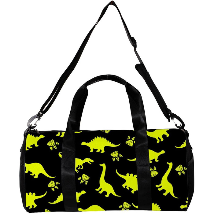 Спортивна сумка, маленька дорожня сумка, сумка для йоги, барвисті динозаври та лапки тварин, фітнес-сумка для активного відпочинку, ручна поклажа