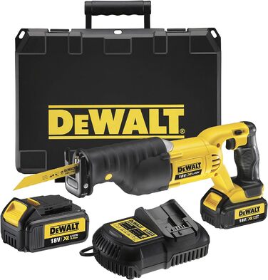 Акумуляторна пила DEWALT 18 вольт DCS380N (електронне гальмо двигуна, заміна пиляльного полотна без інструменту, поворотний пиляль