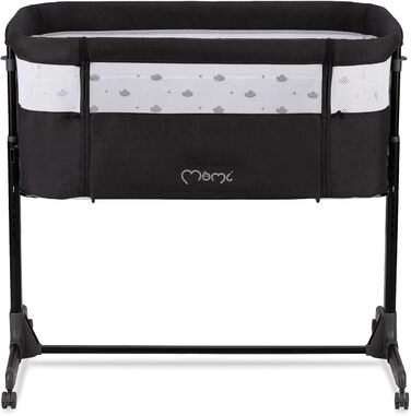 Багатофункціональна тумбочка та дитяче ліжко MoMi REVO, 6-рівневе регулювання висоти від 72 до 82 см, темно-сірий колір