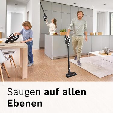 Акумуляторний пилосос Bosch Unlimited Gen2 Series 8 BSS825ALL, без мішка, час роботи до 45 хв, змінний акумулятор, швидкий зарядни