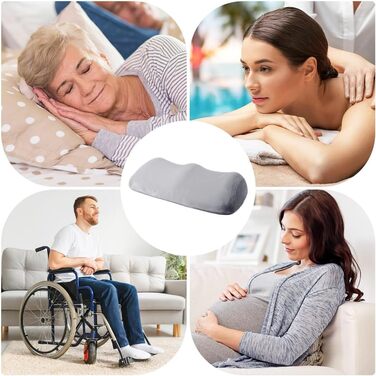 Подушка для колін для тих, хто спить на боці, подушка для підняття ніг, подушка з пінного матеріалу з ефектом пам&39яті для колін та ніг, полегшення болю в стопах - домашній офіс, подорожі