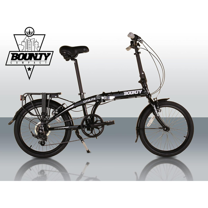 Складаний велосипед Bounty Citylite Легка алюмінієва рама 6-швидкісні передачі Shimano з перемикачами Revo Ідеально підходить для щоденних поїздок