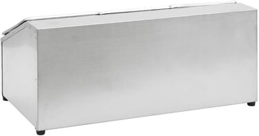 Підставка vidaXL Gastronorm з 3 контейнерами GN 1/6, кришками, верхньою полицею, стійкою для гастроконтейнерів, контейнерами для інгредієнтів, нержавіюча сталь, 49,7 x 22,5 x 21,5 см (22,5 x 49,7 x 21,5 см)