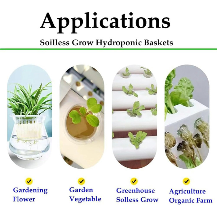 Стручків Hydroponics Tower Garden Система гідропонного вирощування. Набір для аеропоніки для вирощування трав, фруктів і овочів з гідратаційним насосом, адаптером, сітчастими горщиками, таймером для трав/, 30