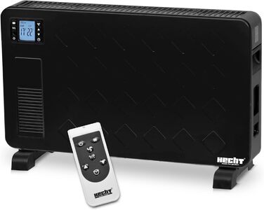 Електричний обігрівач HECHT (нова версія) - Обігрівач для швидкого та затишного тепла - Енергозберігаючий - З 3 рівнями потужності