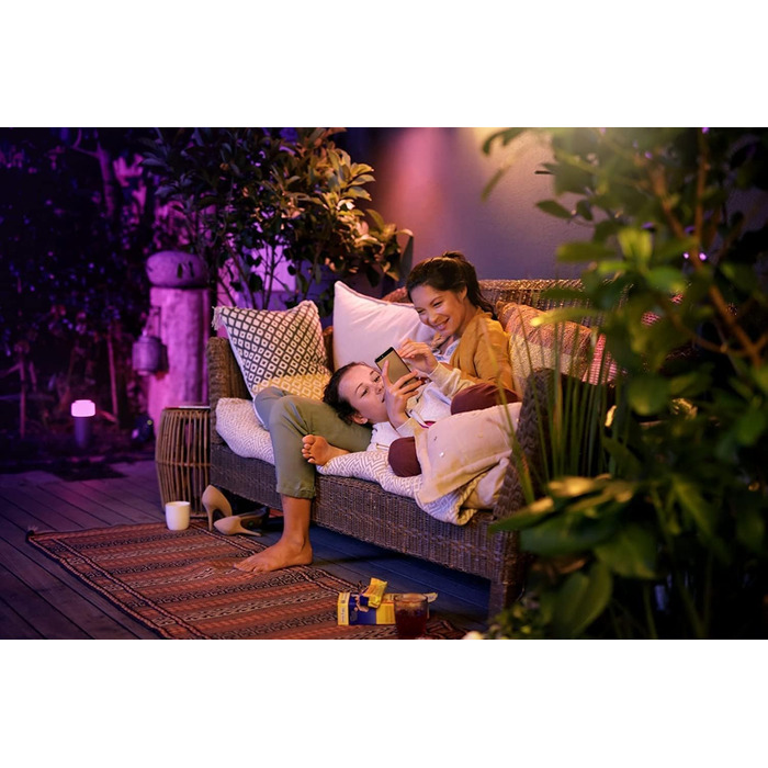 Зовнішній світильник Philips Hue Calla (настінний/підлоговий), розширення, чорний