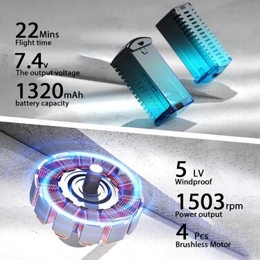 Дрон X-Verse KF110MAX з камерами 4K під 250g, уникнення перешкод 360, подвійна камера EIS, складний квадрокоптер GPS із безщіткови