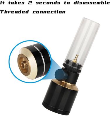 Газова лампа TsoLay для кемпінгу у формі свічки з порожньою банкою, атмосферна, газова лампа, ліхтар для коней, зовнішня, газовий пальник, лампа для намету, міцна, проста у використанні