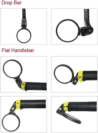 Велосипедне дзеркало Hafny, лінза з нержавіючої сталі, безпечне дзеркало заднього виду, лінза з нержавіючої сталі 62 мм