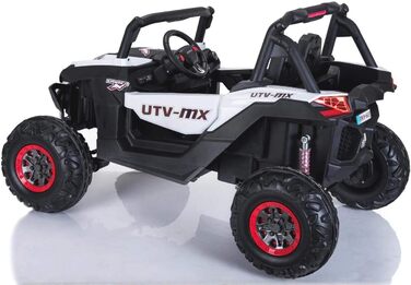 Дитячий електромобіль 12В 2-місний, NEW RSX електричний баггі для дітей, білий, з пультом дистанційного керування 2,4 ГГц, 36 міся