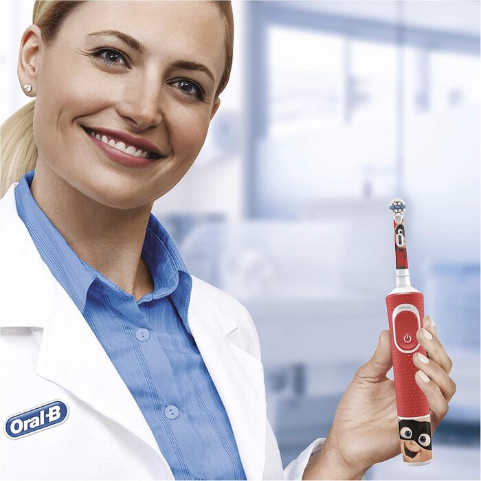 Електрична зубна щітка Oral-B Kids, акумуляторна, 1 ручка Disney Pixar, від 3 років