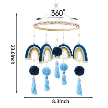 Мобіль на ліжечко  Trayosin «Місяць» з фетровими елементами