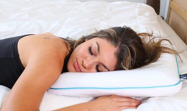 Подушка для постільної білизни Bluewave, вузька, надтонка, з піною з ефектом пам&39яті, просоченою гелем Ultra Slim (Plush) синя, висота 5,7 см Hyper Slim Max Cool (Standard)