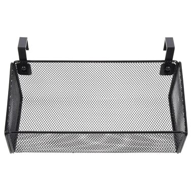 Металевий підвісний кошик для зберігання біля ліжка, міцний кошик для зберігання з гачками, економія місця для дому, школи та гуртожитку