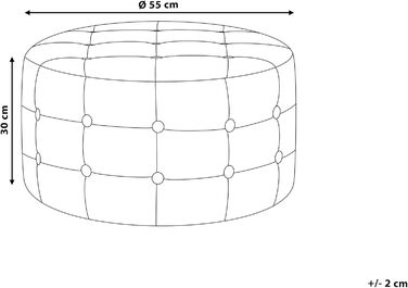 Сучасний пуф з оксамитової тканини, декоративний стьобаний круглий темно-зелений, колір Тампа