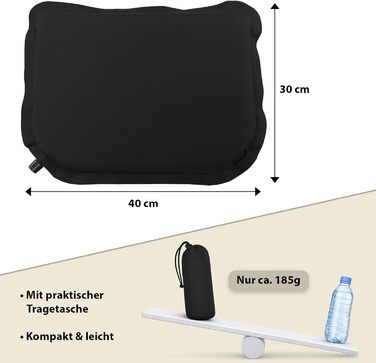 Самонадувальна подушка для сидіння для кемпінгу 40 x 30 x 3,8 см Термоподушка для стадіону Ізоляційний килимок для сидіння на вулиці Надлегкий набір з 2 шт.