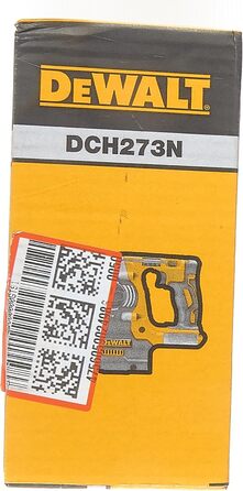 Акумуляторний комбінований перфоратор Dewalt 18В SDS-plus 24 мм DCH273N (безщітковий двигун, енергія удару 2,1 джоуля, низька вібрація, електричне зчеплення, регулювання швидкості обертання та удару, поставляється без акумулятора та зарядного пристрою) од