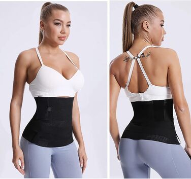 Для жінок, Quick Snap Bandage Lumbar Support Waist Trimmer Back Brace Postpartum Recovery Black, 3 місяці