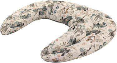 Подушка для шиї зі стійкою, органічна тканина та органічні зерна. Подушка для шиї Дикі тварини, тепла подушка - 2 в 1 - можливе тепло та холод - органічний житньо-пшеничний наповнювач