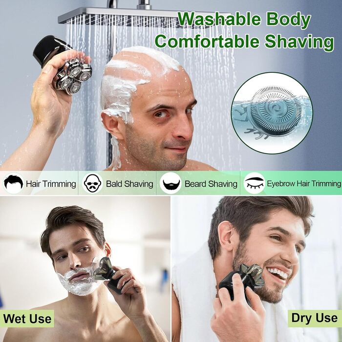 Змінні головки для електробритви Skull Shaver Pitbull (8 шт. )