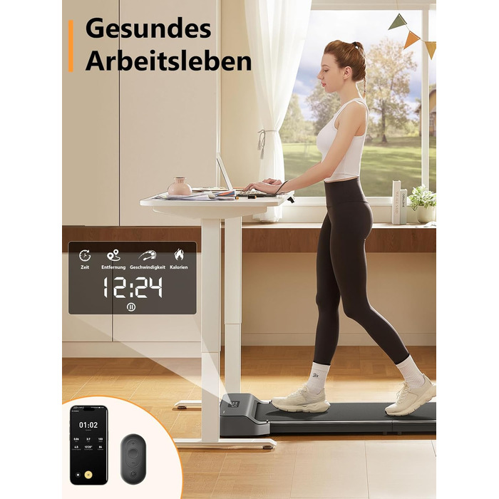 Бігова доріжка WalkingPad від KingSmith Z1, P1, A1 Pro, Z3 Hybrid Walking-Pad для дому/офісу, складна (залежно від моделі вантажопідйомність до 136 кг, швидкість 10 км/год усі моделі світлодіодний дисплей, застосунок, складання не потрібне) Z1 максимальна