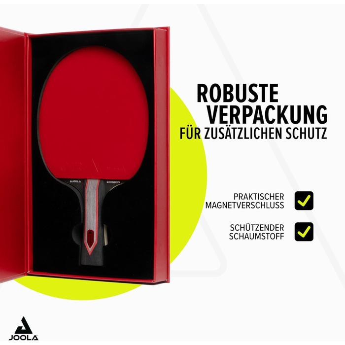 Тенісна ракетка JOOLA RED Carbon PRO — професійна карбонова ракетка з мікронними гумовими накладками та магнітним боксом