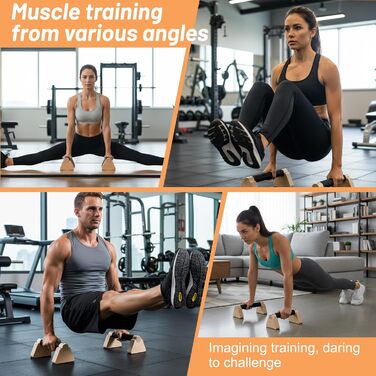 Дерев&39яні ручки для віджимань з ремінцями на зап&39ястя, 2 шт., перекладина для віджимань 25 см, паралельні бруски, що не ковзають у суглобах, ергономічні, нековзні ручки для стійки на руках, обладнання для калістеніки для віджимань у стійці на руках