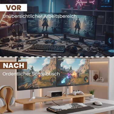 Дерев&39яна підставка для монітора, ергономічний органайзер для столу, підставка для робочого столу з натурального дерева з місцем для зберігання речей для офісу та домашнього офісу