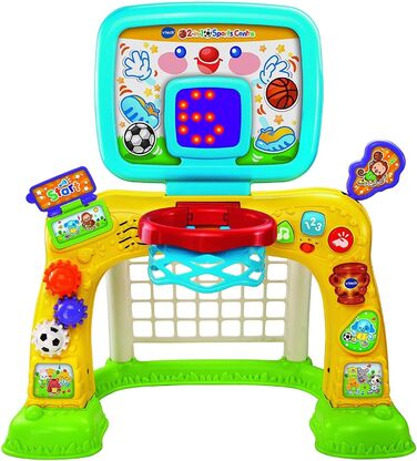 Спортивний центр VTech 3-в-1, дитяча інтерактивна іграшка з кольорами та звуками, навчальні ігри для дітей, навчання за допомогою