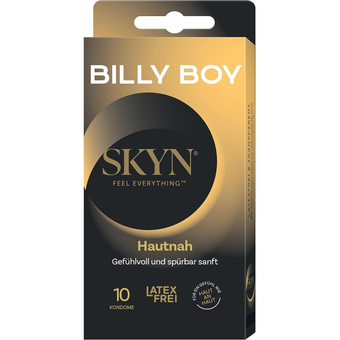 Презервативи Billy Boy SKYN Hautnah, без латексу, 10 шт