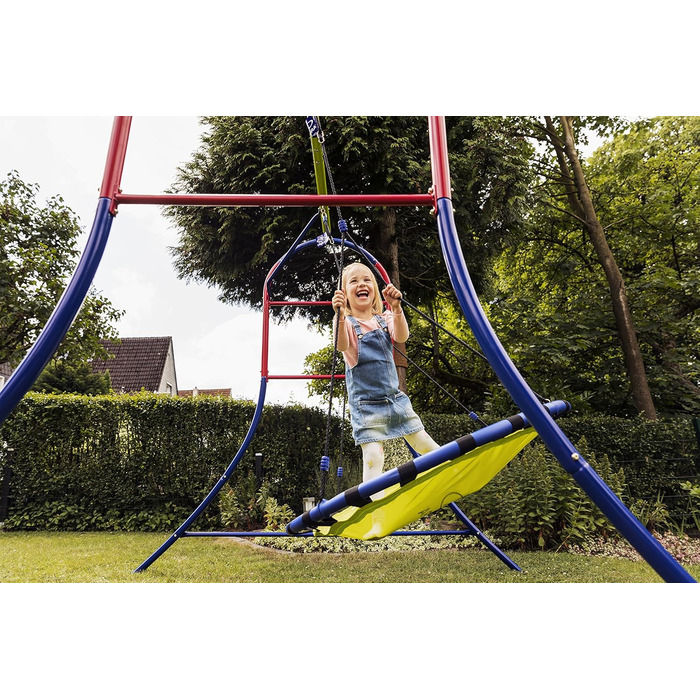 Гойдалка-гніздо Каркас гойдалки виготовлений з металу-Гойдалка садова-64023, 120 см одномісна, 64023