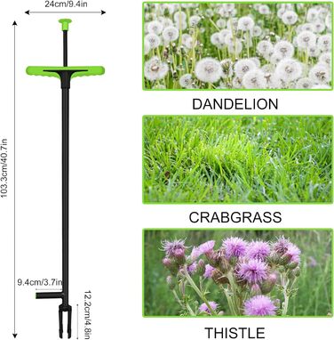 Прополювач для ерекції, 4 високоміцних кігтя із загартованої сталі та ножна педаль, легка прополка, відсутність нахилів, ідеальний інструмент у саду, 100