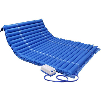 Протипролежневий матрац із системою змінного тиску для тривалого догляду, профілактики та лікування пролежнів, підходить для домашніх та лікарняних ліжок, ліжко для догляду за хворими, з насосом, легко чиститься, ширина 110 см