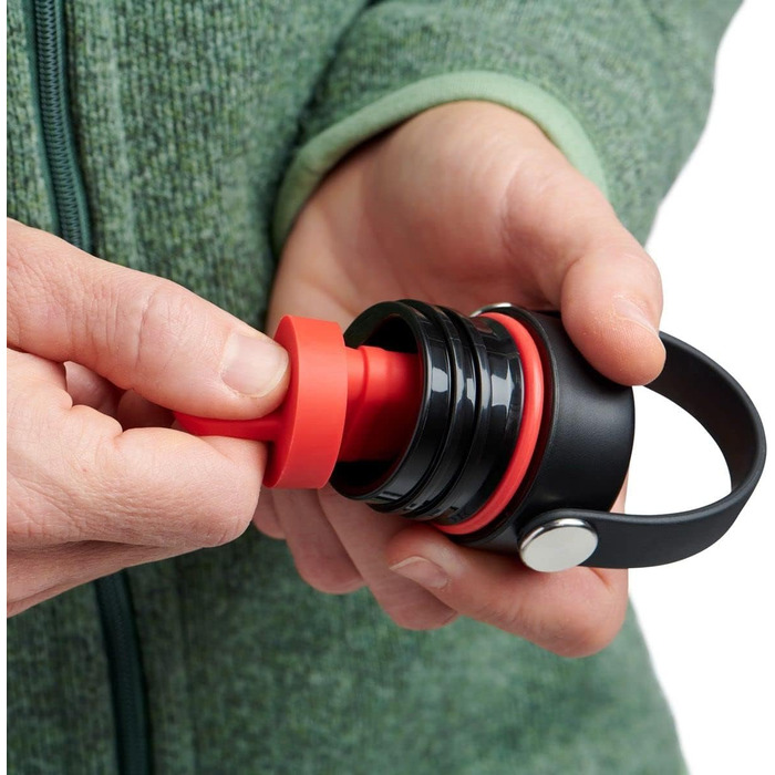 Пляшка для води 621 мл (21 унція) - Вакуумно-ізольована пляшка для води з нержавіючої сталі з гнучкою трубочкою-кришкою - Стандартна горловина - Біла 621 мл Біла