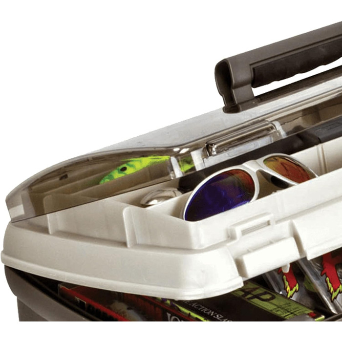 Ящик для снастей Plano 137401 від Rack System 3700, різнокольоровий, 40,6 x 30,5 x 43,8 см, 2,7 кг, графіт/пісковик, один розмір, Stowaway Rack System Pro