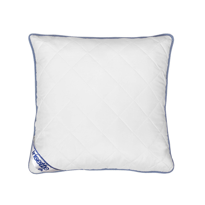 Подушка Irisette Body Contour 80x80 см зі знімним чохлом з м&39якої мікрофібри, можна прати при температурі до 60C, біло-блакитна, сертифікована Oeko-Tex, виготовлена за німецькими стандартами якості 80 x 80 см 1