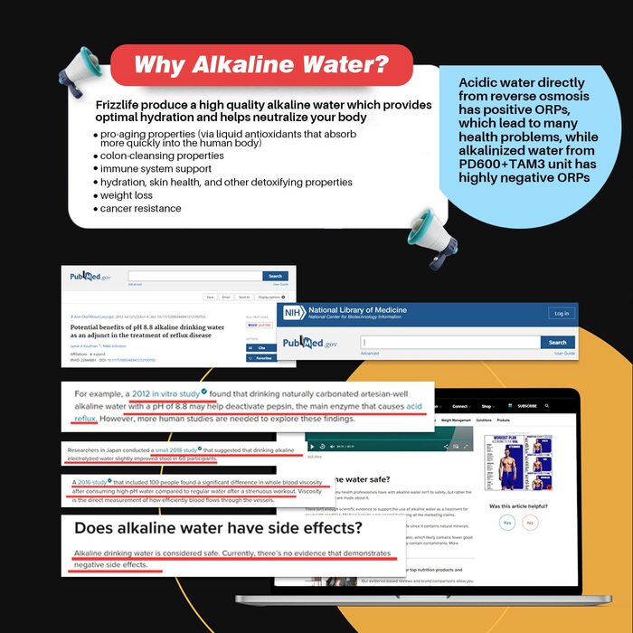 Система фільтрації води із зворотним осмосом Frizzlife-600 GPD RO - висока пропускна здатність, без резервуару для води, зменшення TDS, компактна, лужний мінеральний, співвідношення стоків 1,51, технічна підтримка ЄС, PD600-TAM3