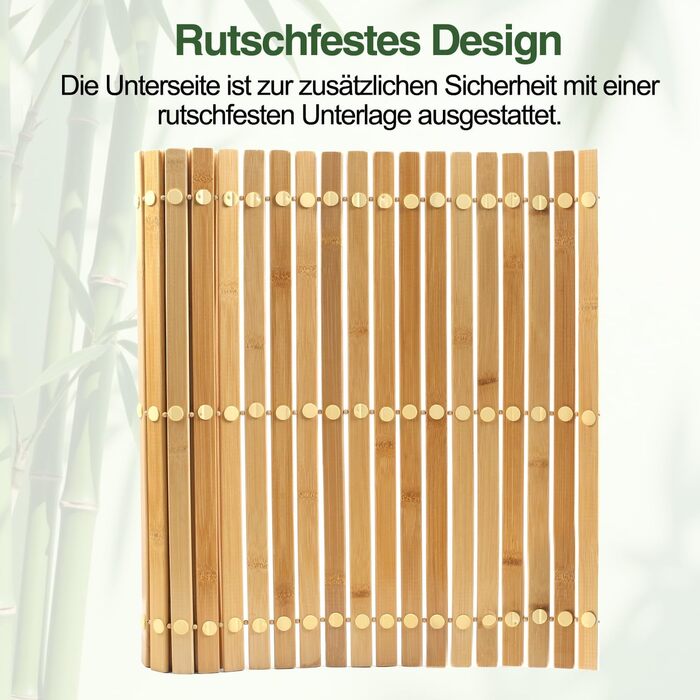 Дерев&39яний килимок для ванної 120 x 50 см, дерев&39яний килимок для сауни, бамбуковий килимок для дверей, нековзний та простий у догляді килимок для сауни