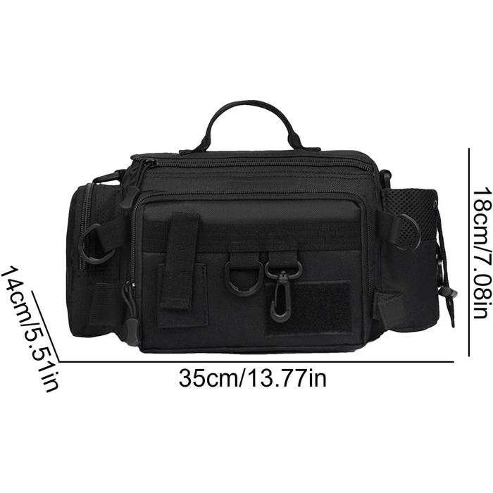 Чоловіча поясна сумка для походів, поясна сумка для походів - переносна сумка для риболовних снастей Сумка для риболовлі через плече, поперекова сумка для активного відпочинку, походів, скелелазіння