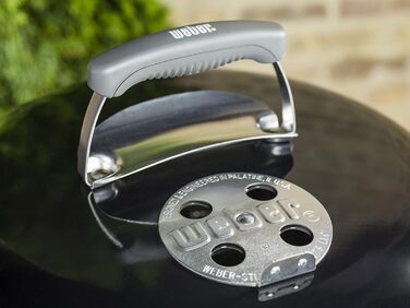 Гриль для вугілля Weber Classic Kettle, діаметр решітки 47 см, решітка для барбекю з порцеляновою емальованою кришкою та чайником,