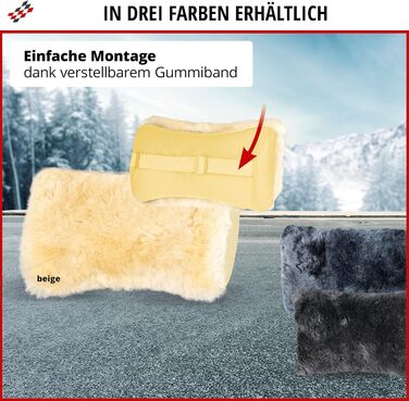 Підтримка шиї Walser з овечої шкіри Mila, подушка для шиї в автомобіль виготовлена зі 100 овечої шкіри, подушка для шиї в автомобіль, дорожня подушка для шиї, дорожня подушка, подушка для подорожей у літаку, подушка для літака, чорна підтримка шиї