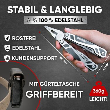 Багатофункціональний інструмент AVENTURIS з нержавіючої сталі з 21 функцією. Багатофункціональний інструмент Гаджет для чоловіків,