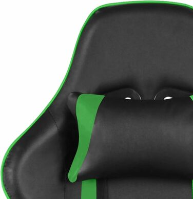 Обертове ігрове крісло, офісне крісло, ігрове крісло, обертове крісло, письмове крісло, зелений ПВХ