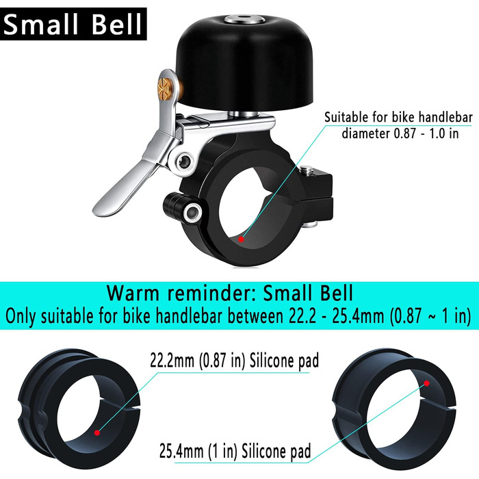 Класичний латунний велосипедний дзвінок Greallthy для керма 22,2-31,8 мм